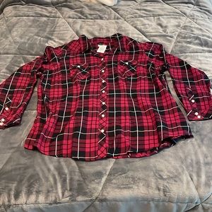 Torrid NWT Black and Pink Flannel Size 3
